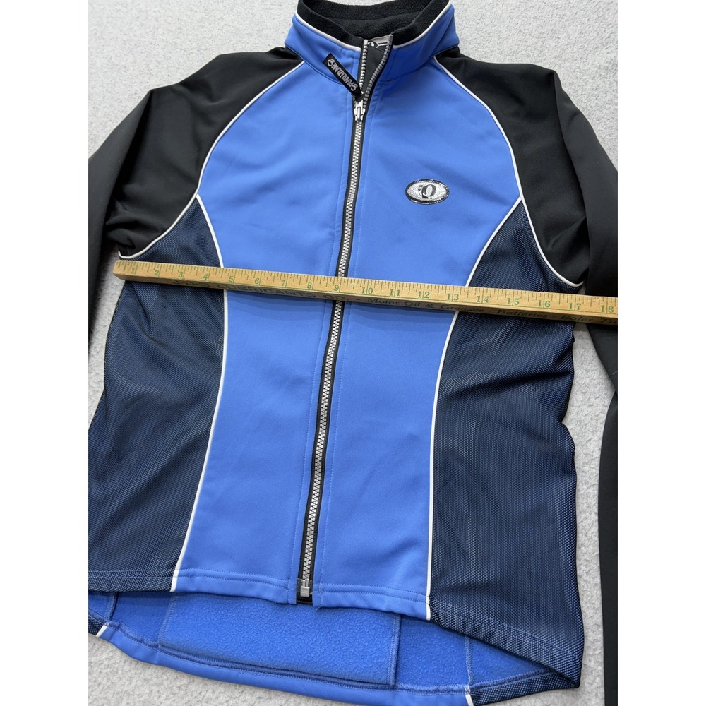 Pearl Izumi Womens Small Blue Black Cycling Jacket Thermal Full Zip Vintage 2000 - Picture 7 of 13